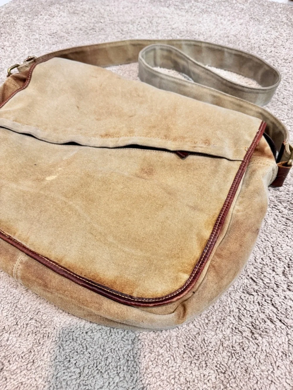 Bed Stu Gradient Canvas Messenger Bag Rustic Boho Distressed Crossbody B92